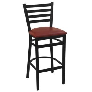Black Economy EC17 Ladder Back Metal Stool
