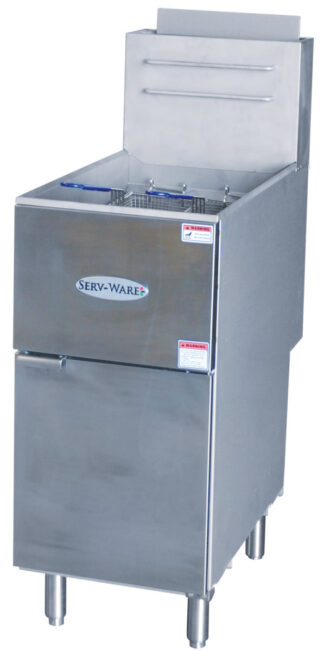 Item # 10: GAS FLOOR FRYER Serv‐Ware Model SGF‐50L