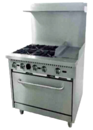 Item # 11: RANGE, 36", 4 BURNERS, 12" GRIDDLE Serv‐Ware Model SGR‐4B‐12G