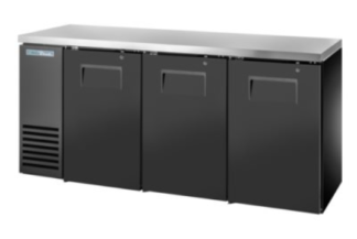 BACK BAR CABINET, REFRIGERATED True Mfg. ‐ General Foodservice Model No. TBB24‐72‐3S‐Z1‐SFT‐B‐ 1