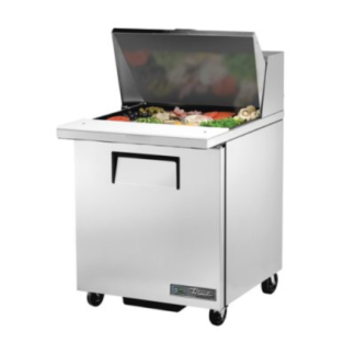MEGA TOP SANDWICH / SALAD PREPARATION REFRIGERATOR True Mfg. ‐ General Foodservice Model No. TSSU‐27‐12M‐C‐HC