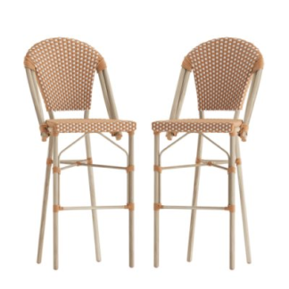 BAR STOOL Flash Furniture Model No. 2‐SDA‐AD642001‐F‐BS‐NATWH‐LTNATGG