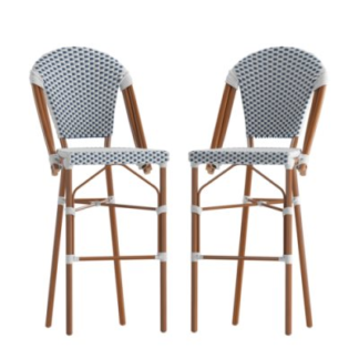 BAR STOOL Flash Furniture Model No. 2‐SDA‐AD642001‐F‐BS‐WHNVY‐NAT‐GG